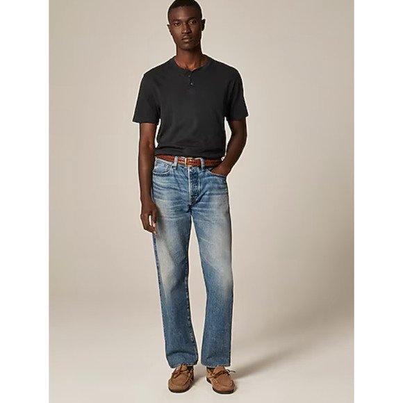 J Crew Short Sleeve Vintage Wash Tee XL Navy Blue NWT Shirt Men's T Shirt CG175 - Picture 3 of 5